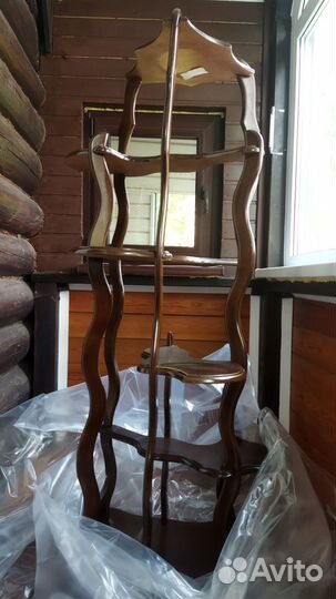 Подставка для цветов напольная деревянная