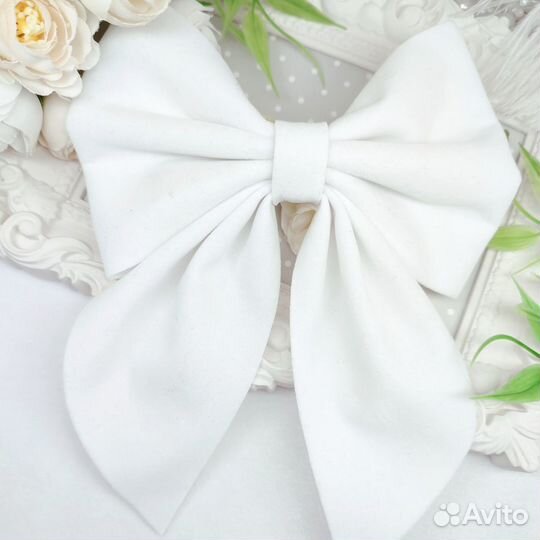 Бант замшевый