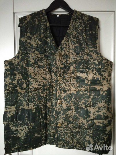 Жилет стёганый на верблюжьей шерсти