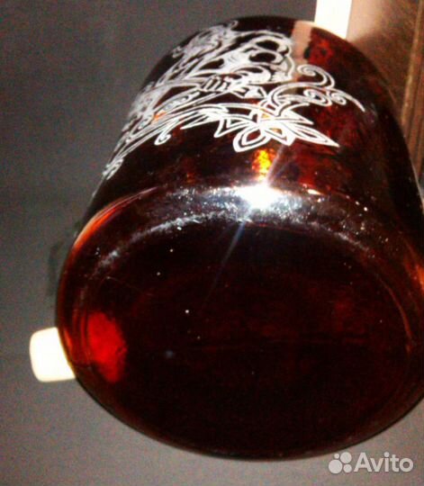 Бутыль бутылка старинная с гравировкой