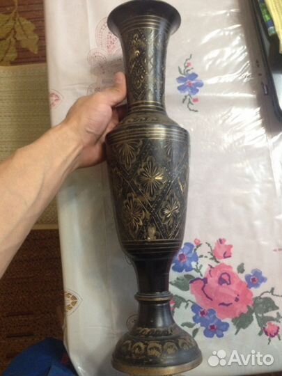 Ваза латунная Rammath handmade India