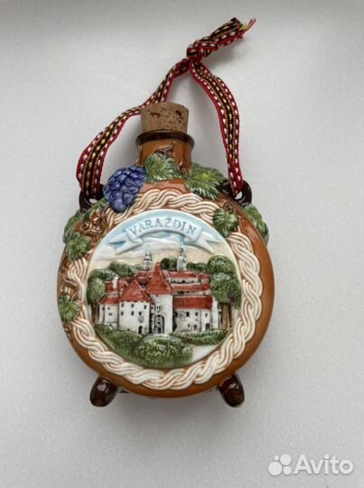 Фляжка коллекционная керамика