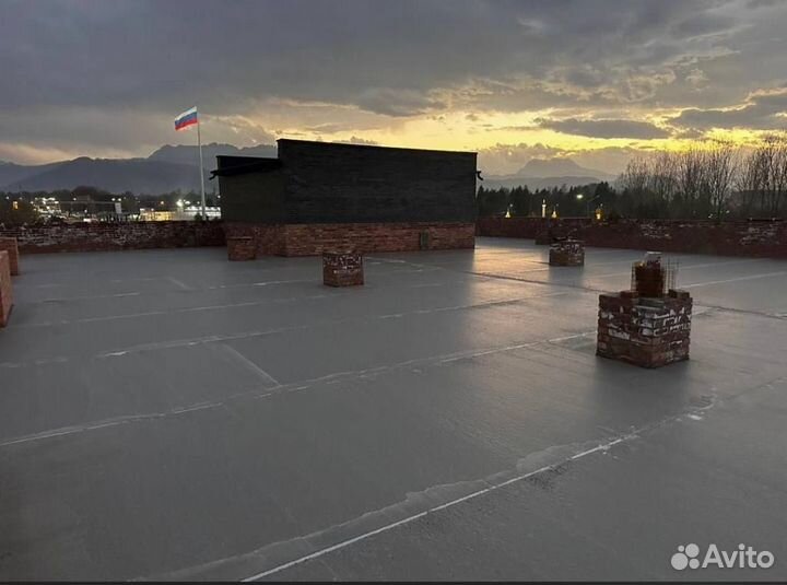 Монтаж плоской кровли из мембраны пвх, с НДС