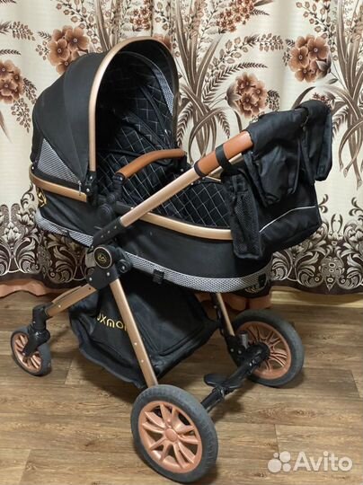Коляска 2 в 1 luxmom черная