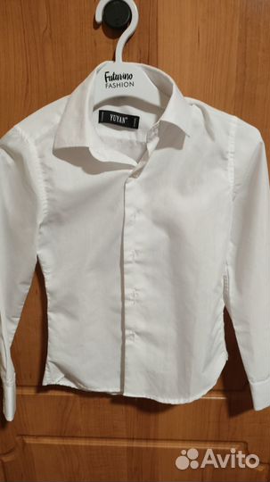 Рубашка школьная на мальчика 122 128