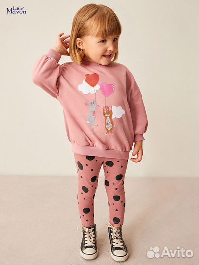 Свитшот лосины комплект 98 104 110
