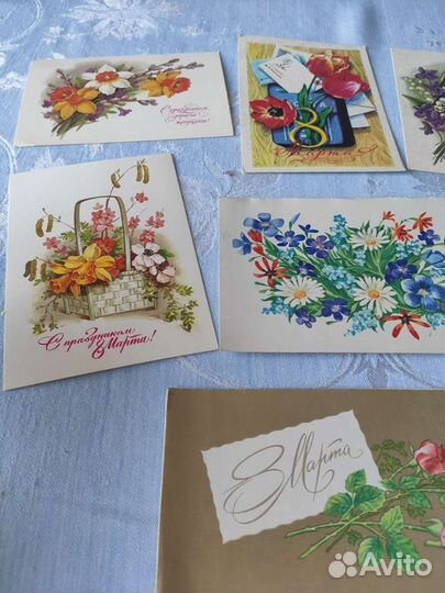 Открытки СССР 8 марта