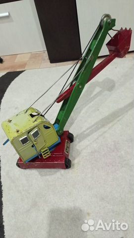 Игрушка экскаватор СССР