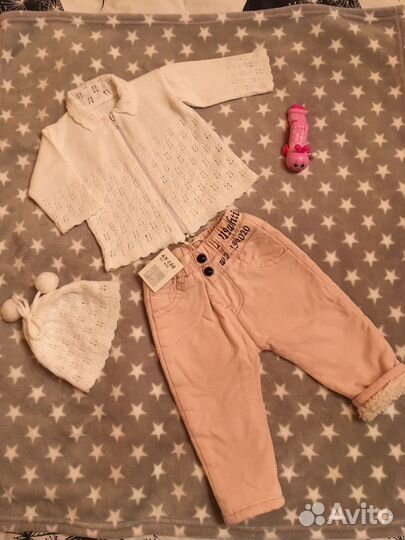 Кофты и штаны на девочку 80 размер