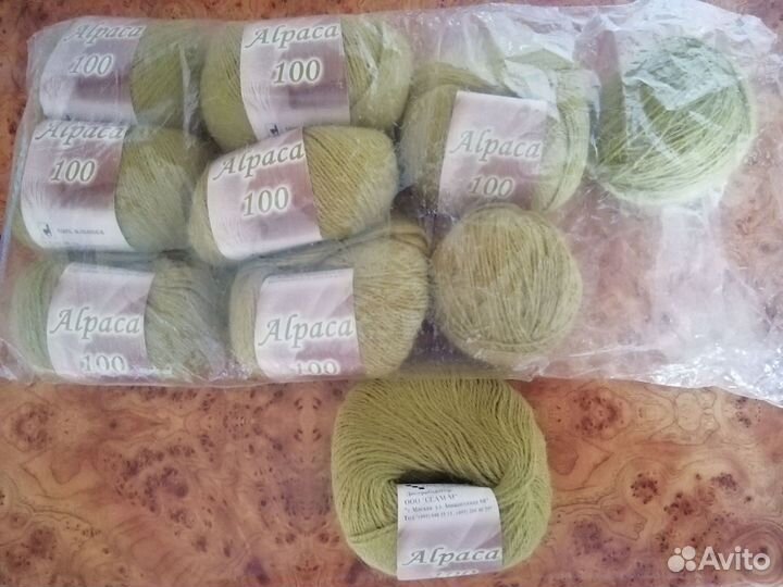Нитки для вязания пряжа альпака Перу