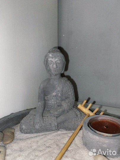 Настольный японский садик для медитации с Буддой