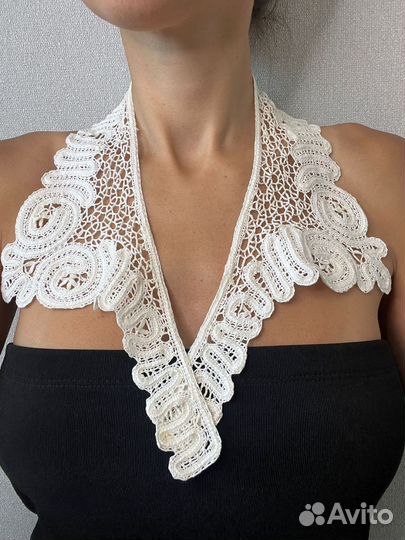 Тесьма СССР кружево из хлопка воротник