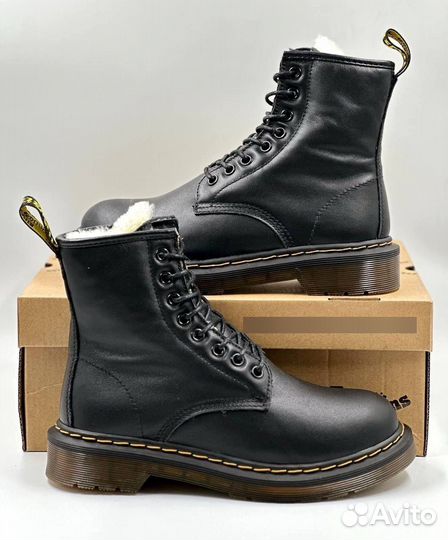 Ботинки dr martens с мехом