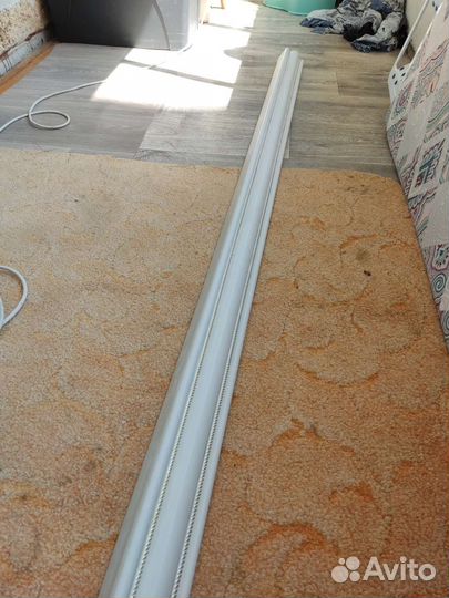 Гардина алюм настенная Г-образная+крепеж+крючки