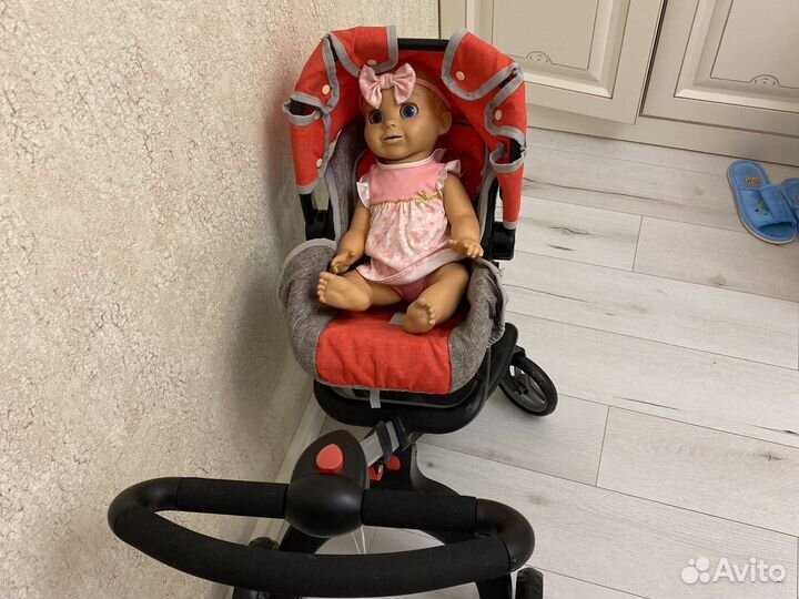 Коляска для кукол новая smoke