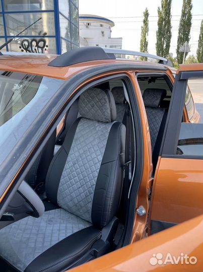 Чехлы для Лада Гранта 2018г. с Алькантарой