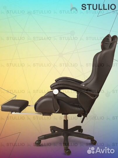 Компьютерное игровое кресло геймерское с массажем