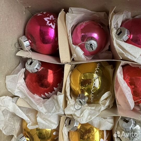 Елочные игрушки шары ГДР