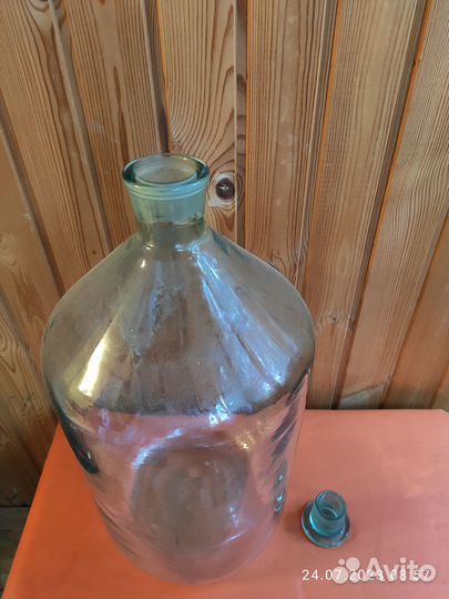 Банка большая 25 литров стеклянная с крышкой