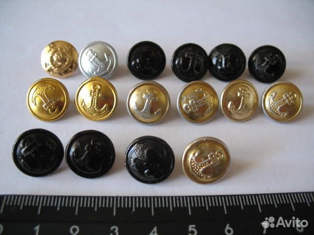 Лот. Пуговицы вмф СССР, малые повседневные