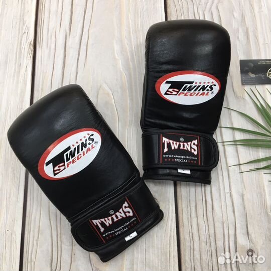 Снарядные перчатки кожаные Twins