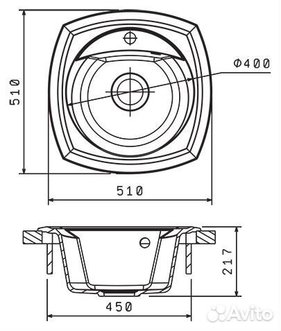 Мойка кухонная Florentina Корсика коричневый