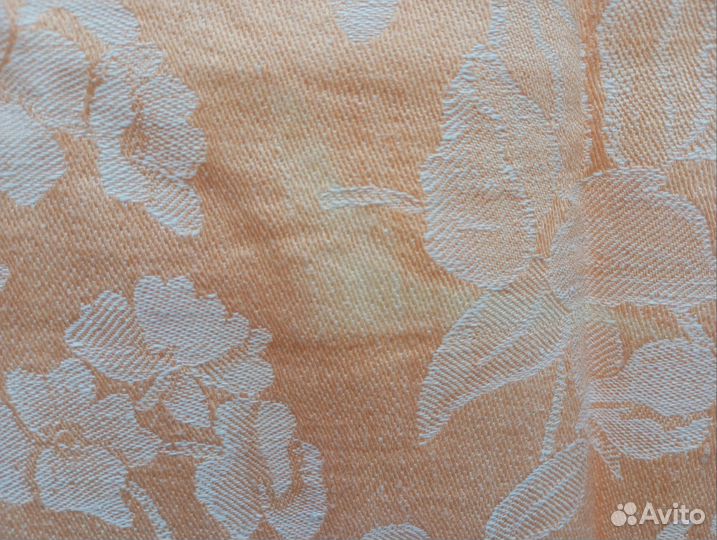 Скатерть лен-жаккард, СССР, бу