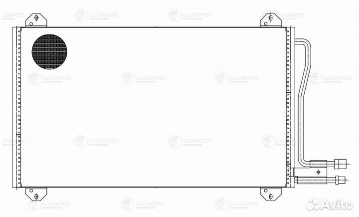 Радиатор MB sprinter 95- кондиционера