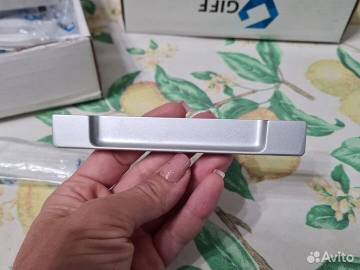 Ручка мебельная серебро