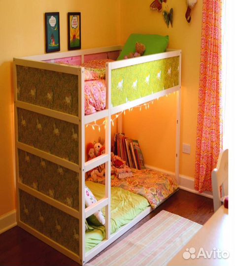 Детская кровать Икеа Кюра с матрасом