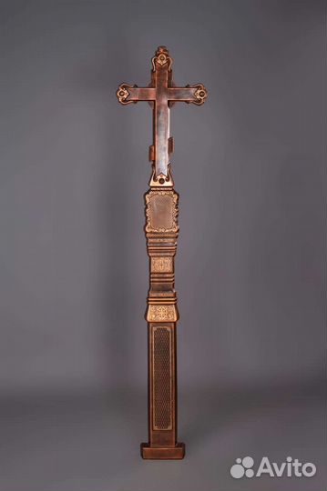 Крест надгробный литой