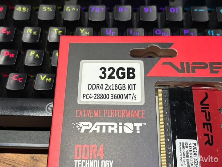 Patriot Viper elite ddr4 32Gb 3600MHz