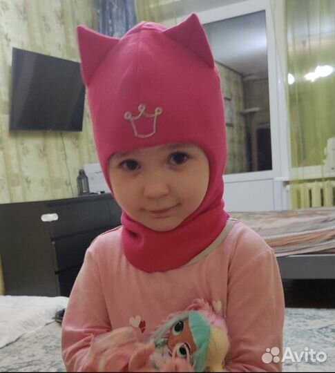 Шапка шлем beezy Кошка 50-53