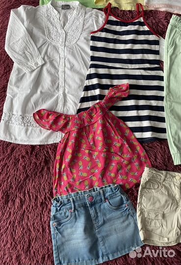 Фирменные вещи для девочки 110-116 (пакетом)