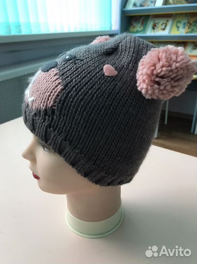 Шапка-мишка детская