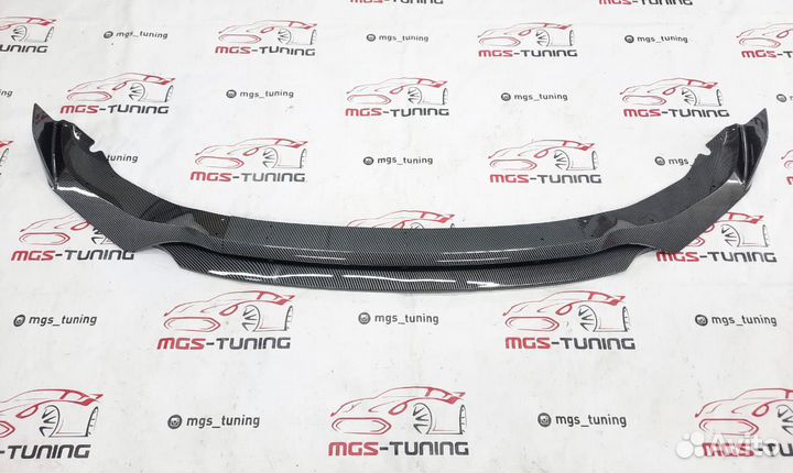 Губа переднего бампера BMW X5 G05 (Под карбон)
