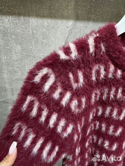 Свитер miu miu с коротким рукавом