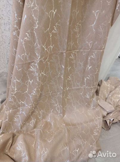 Шторы богатые новинки 4м новые рогожка блэкаут