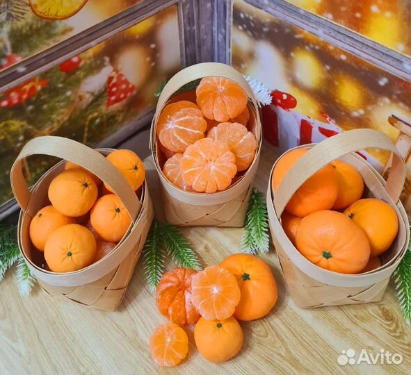 Мыло ручной работы мандарин