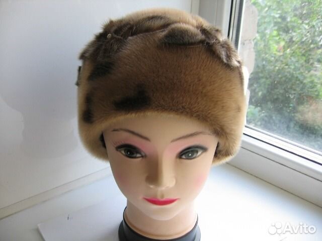 Шапочка мех нерпа новая