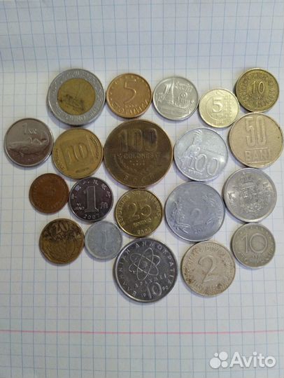 Набор иностранных монет