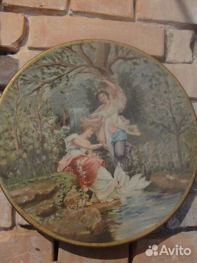 Декоративные настенные тарелки латунь, медь