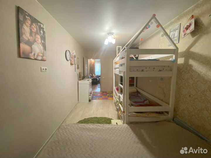 Кровать двухъярусная детская домик