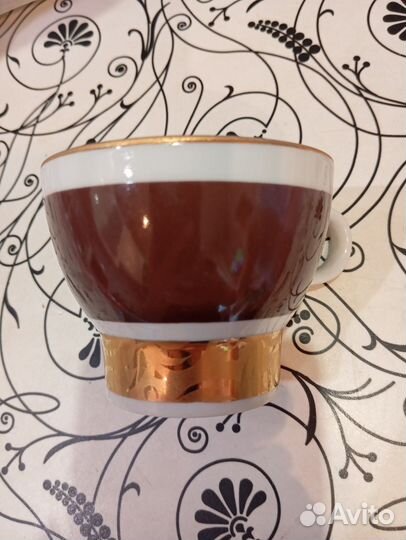 Чашка с блюдцем фарфор внегр лфз