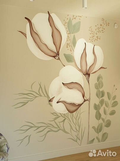 Роспись стен. Художник