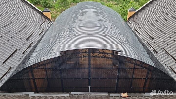 Навесы из поликарбоната под ключ