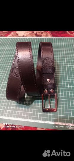 Ремень мужской кожаный