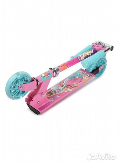 Самокат детский двухколесный barbie