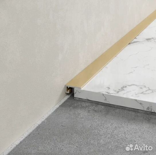 Микроплинтус L-образный анодирован. 2,4 м