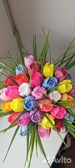 Букет тюльпанов из мыла